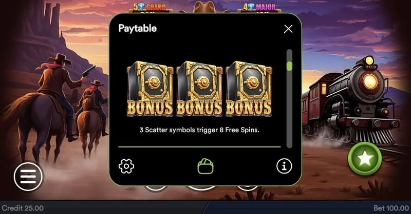 Gold Train Heist - เริ่มรอบ Hold and Win ด้วยเหรียญ